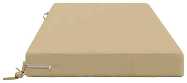 Jastuk za sjedalo SOEST 100% poliester Bež 120 x 80 x 10 cm - Bež 120 x 80 x 10 cm Poliester