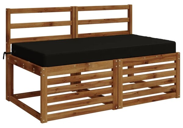 Jastuk za sjedalo SOEST 100% poliester Crna 120 x 60 x 10 cm - Crna 120 x 60 x 10 cm Melange
