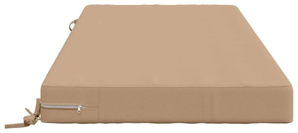 Jastuk za sjedalo SOEST 100% poliester Pijesak 120 x 60 x 10 cm - Pijesak 120 x 60 x 10 cm Melange