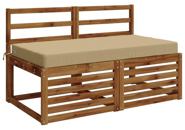 Jastuk za sjedalo SOEST 100% poliester Bež 120 x 80 x 10 cm - Bež 120 x 80 x 10 cm Poliester