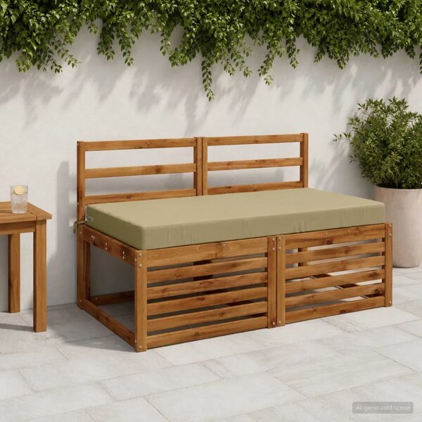 Jastuk za sjedalo SOEST 100% poliester Svijetlo zelena - Svijetlo zelena 120 x 60 x 10 cm Melange