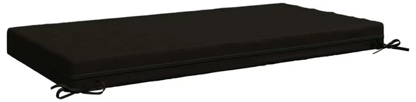 Jastuk za sjedalo SOEST 100% poliester Crna 120 x 60 x 10 cm - Crna 120 x 60 x 10 cm Melange