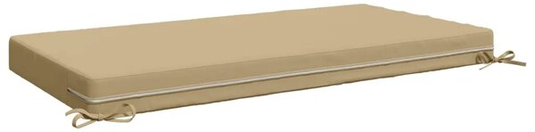 Jastuk za sjedalo SOEST 100% poliester Bež 120 x 80 x 10 cm - Bež 120 x 80 x 10 cm Poliester