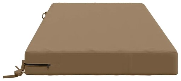 Jastuk za sjedalo SOEST 100% poliester Sivosmeđa - Sivosmeđa 120 x 80 x 10 cm Poliester