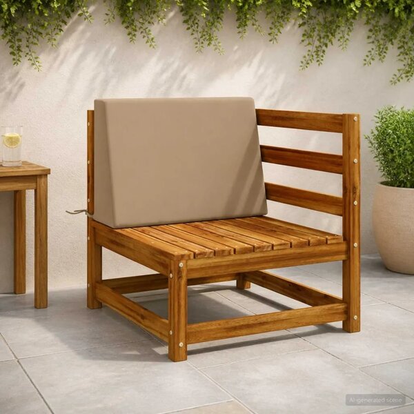 Jastuk za naslon SOEST 100% poliester Sivosmeđa 60 x 20 x 40 cm - Sivosmeđa 60 x 20 x 40 cm Poliester