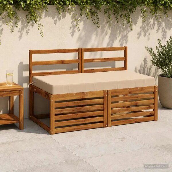 Jastuk za sjedalo SOEST 100% poliester Krem 120 x 80 x 10 cm - Krem 120 x 80 x 10 cm Melange