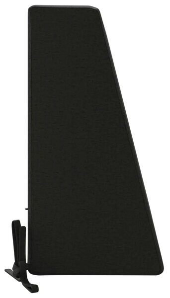 Jastuk za naslon SOEST 100% poliester Crna 60 x 20 x 40 cm - Crna 60 x 20 x 40 cm Melange