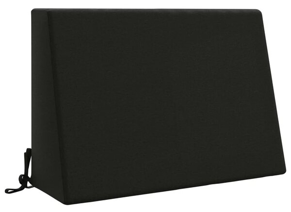 Jastuk za naslon SOEST 100% poliester Crna 60 x 20 x 40 cm - Crna 60 x 20 x 40 cm Melange