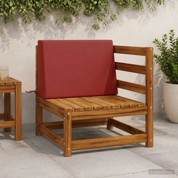 Jastuk za naslon SOEST 100% poliester Crvena 60 x 20 x 40 cm - Crvena 60 x 20 x 40 cm Melange