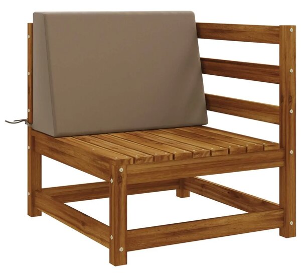 Jastuk za naslon SOEST 100% poliester Sivosmeđa 60 x 20 x 40 cm - Sivosmeđa 60 x 20 x 40 cm Melange