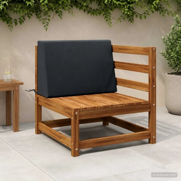 Jastuk za naslon SOEST 100% poliester Tamno plava - Tamno plava 60 x 20 x 40 cm Melange