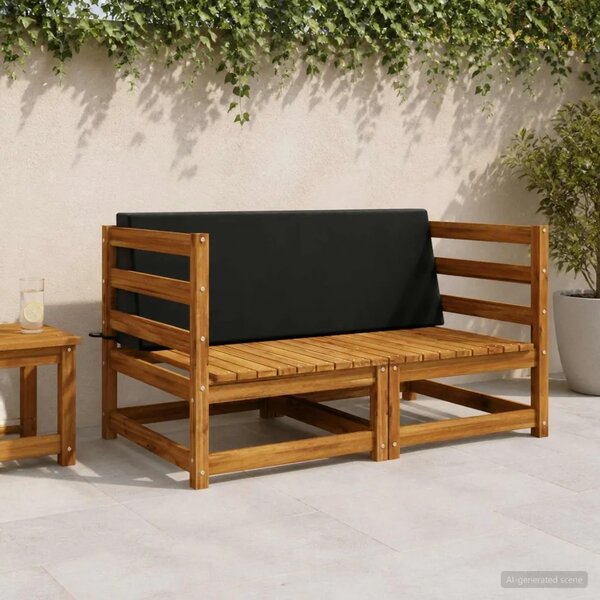 Jastuk za naslon SOEST 100% poliester Crna 120 x 20 x 40 cm - Crna 120 x 20 x 40 cm Poliester