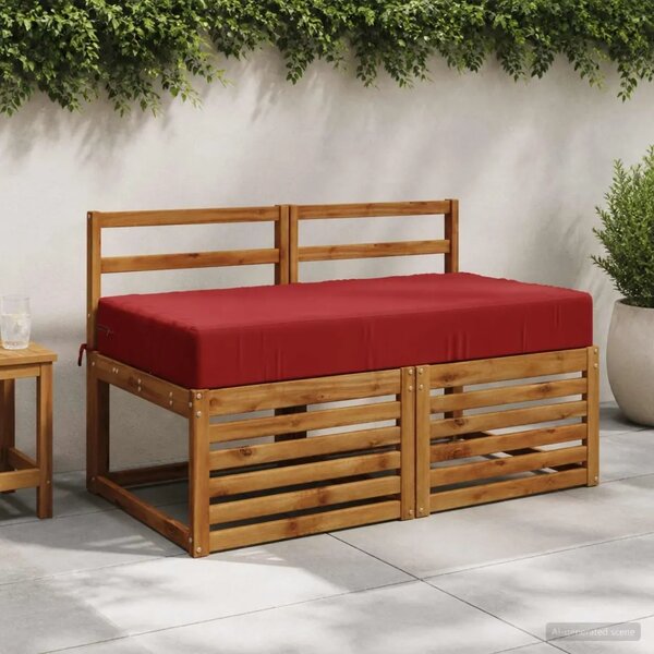 Jastuk za sjedalo SOEST 100% poliester boja crnog vina - boja crnog vina 120 x 60 x 15 cm Poliester
