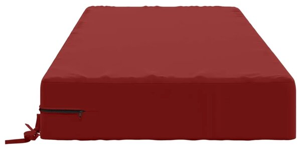 Jastuk za sjedalo SOEST 100% poliester boja crnog vina - boja crnog vina 120 x 60 x 15 cm Poliester