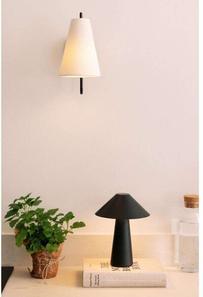 Globen Lighting Cannes punjiva stolna lampa, crna, 26 cm, IP44, prigušiva, Crno, Dnevni boravak/blagovaonica, Plastika