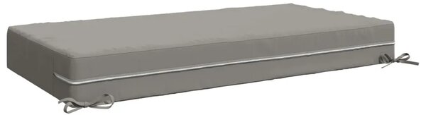 Jastuk za sjedalo SOEST 100% poliester Siva 120 x 80 x 15 cm - Siva 120 x 80 x 15 cm Poliester