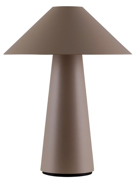Globen Lighting Cannes punjiva stolna lampa, smeđa, 26 cm, IP44, prigušiva, Smeđa / hrđa, Dnevni boravak/blagovaonica, Plastika