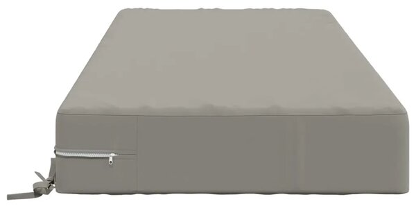 Jastuk za sjedalo SOEST 100% poliester Siva 120 x 80 x 15 cm - Siva 120 x 80 x 15 cm Poliester