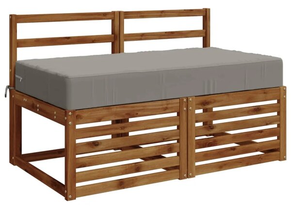 Jastuk za sjedalo SOEST 100% poliester Siva 120 x 80 x 15 cm - Siva 120 x 80 x 15 cm Poliester