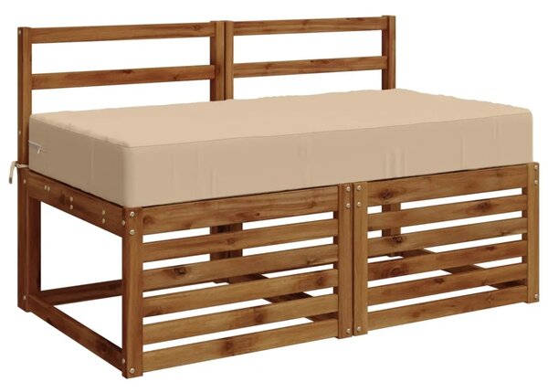 Jastuk za sjedalo SOEST 100% poliester Krem 120 x 60 x 15 cm - Krem 120 x 60 x 15 cm Melange