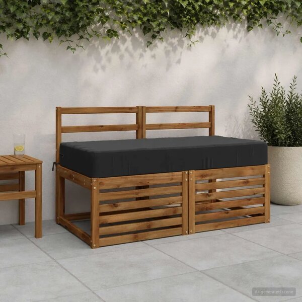 Jastuk za sjedalo SOEST 100% poliester Antracit - Antracit 120 x 80 x 15 cm Poliester