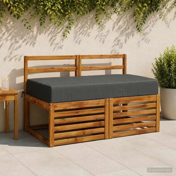 Jastuk za sjedalo SOEST 100% poliester Antracit - Antracit 120 x 60 x 15 cm Melange