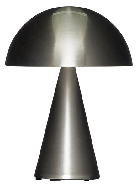 Hübsch HÜBSCH LED stolna lampa na baterije Mush, nikal, IP44, prigušljiva, prigušiva, Metalik, Dnevni boravak/blagovaonica, Metal