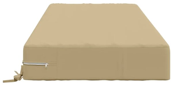 Jastuk za sjedalo SOEST 100% poliester Bež 120 x 60 x 15 cm - Bež 120 x 60 x 15 cm Poliester