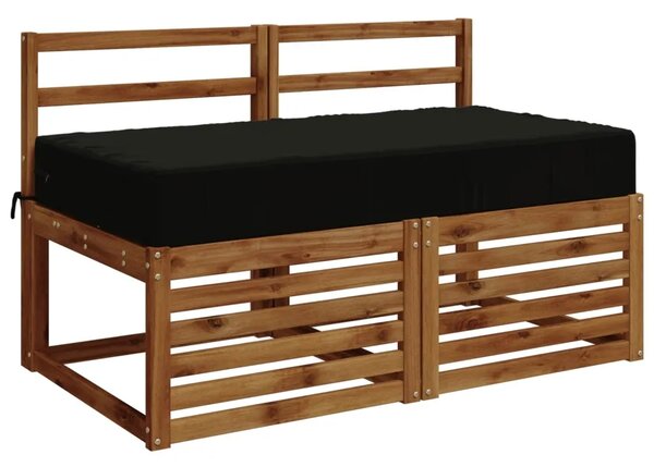Jastuk za sjedalo SOEST 100% poliester Crna 120 x 60 x 15 cm - Crna 120 x 60 x 15 cm Poliester
