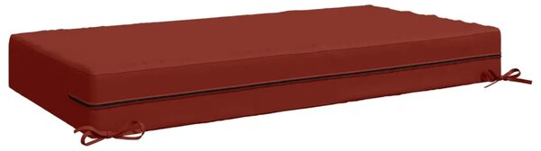 Jastuk za sjedalo SOEST 100% poliester Crvena 120 x 60 x 15 cm - Crvena 120 x 60 x 15 cm Melange