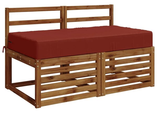 Jastuk za sjedalo SOEST 100% poliester Crvena 120 x 60 x 15 cm - Crvena 120 x 60 x 15 cm Melange