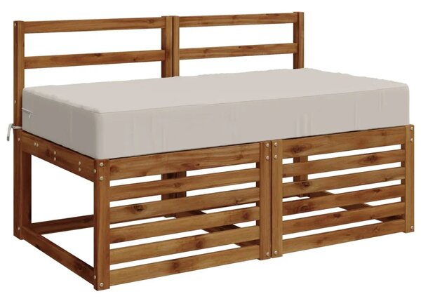 Jastuk za sjedalo SOEST 100% poliester Bijela 120 x 60 x 15 cm - Bijela 120 x 60 x 15 cm Melange
