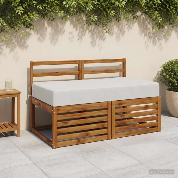 Jastuk za sjedalo SOEST 100% poliester Bijela 120 x 60 x 15 cm - Bijela 120 x 60 x 15 cm Melange