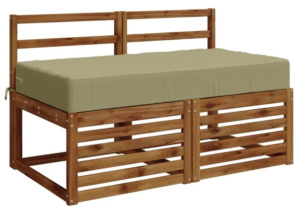 Jastuk za sjedalo SOEST 100% poliester Svijetlo zelena - Svijetlo zelena 120 x 60 x 15 cm Melange