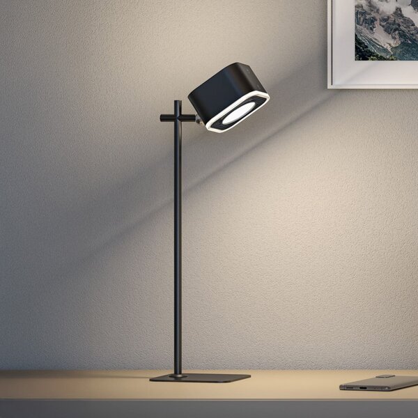 Paulmann Varia LED stolna lampa na baterije, crna, 37 cm CCT, prigušiva, Crno, Dnevni boravak/blagovaonica, Plastika