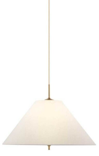 Globen Lighting Viseća svjetiljka IRIS, krem, Ø 50 cm, prigušiva, Bež, Dnevni boravak/blagovaonica, Tkanina / tekstil