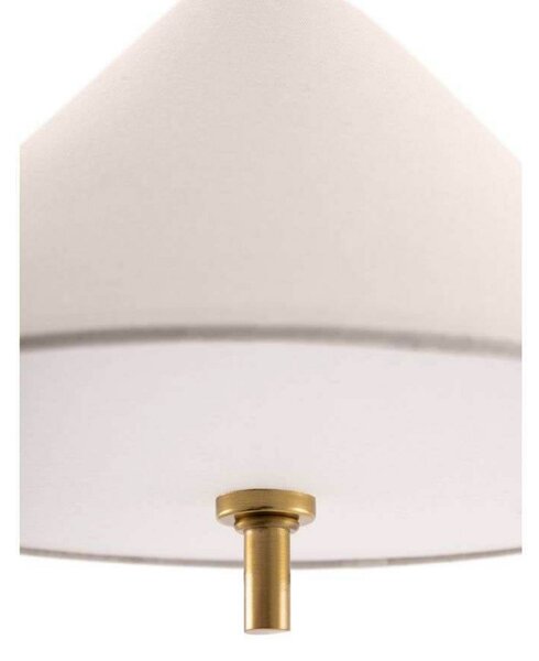Globen Lighting Viseća svjetiljka IRIS, krem, Ø 25 cm, prigušiva, Bež, Dnevni boravak/blagovaonica, Tkanina / tekstil
