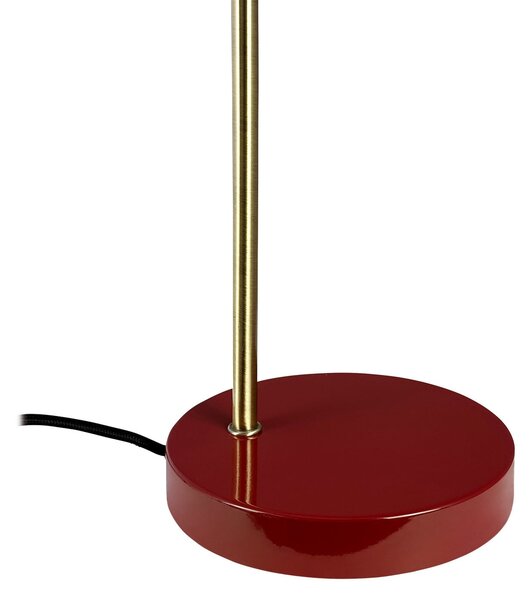 Dyberg Larsen Ocean stolna lampa, tamnocrvena, visina 43 cm, Crvena, Dnevni boravak/blagovaonica, Metal