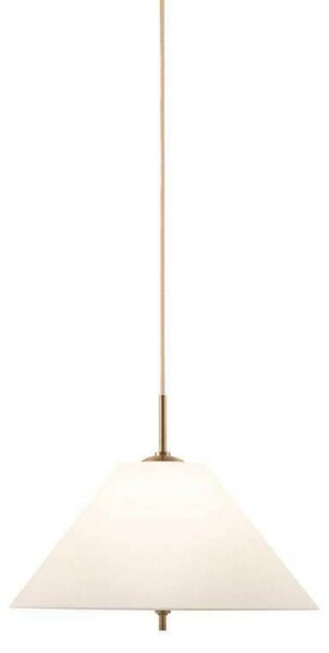 Globen Lighting Viseća svjetiljka IRIS, krem, Ø 25 cm, prigušiva, Bež, Dnevni boravak/blagovaonica, Tkanina / tekstil