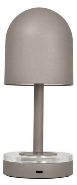 AYTM Luceo punjiva svjetiljka, taupe, metalna, 24 cm, prigušljiva, IP44, prigušiva, Sivo, Dnevni boravak/blagovaonica, Metal