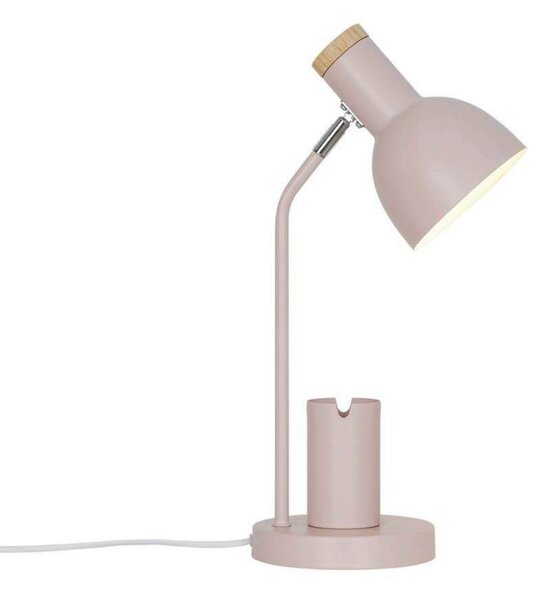 Nordlux Stolna lampa Devone, prašnjavo ružičasta, visina 43 cm, metalna, Ružičasta ruža, rasadnik, Metal