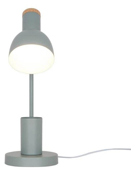 Nordlux Stolna lampa Devone, prašnjavo zelena, visina 43 cm, metalna, Zelena, rasadnik, Metal