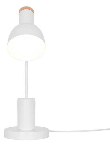 Nordlux Stolna lampa Devone, bijela, visina 43 cm, metalna, Bijela, rasadnik, Metal