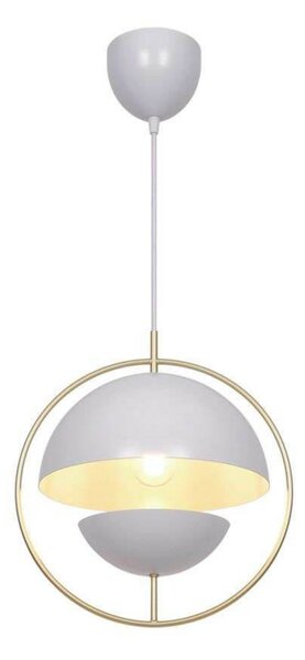 Nordlux Viseća svjetiljka Tavia, bijela, Ø 33 cm, metalna, prigušiva, Bijela, Dnevni boravak/blagovaonica, Metal