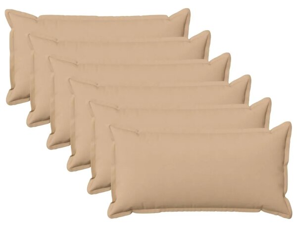 Presvlaka za jastuk 6 pcs HOUTEN Krem 40 x 80 cm Umjetni lan - Krem 40 x 80 cm 6