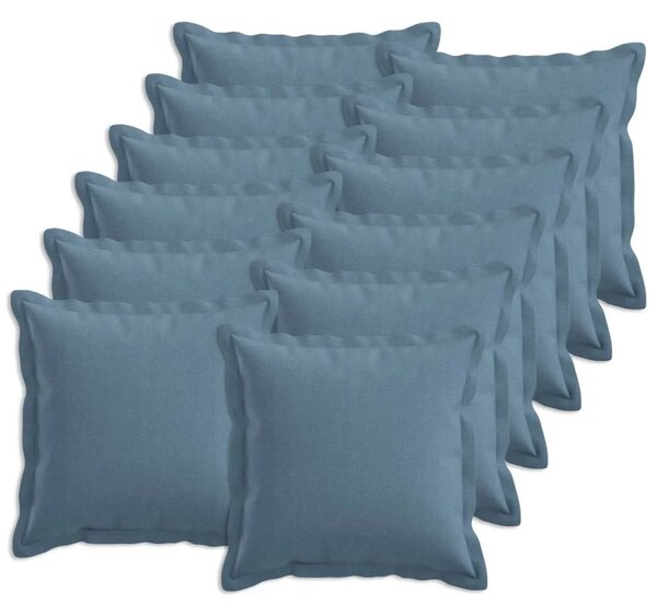 Jastuk s jastukom HOUTEN 12 kom. Traper plava Umjetni lan - Trapere plave boje 40 x 40 cm 12