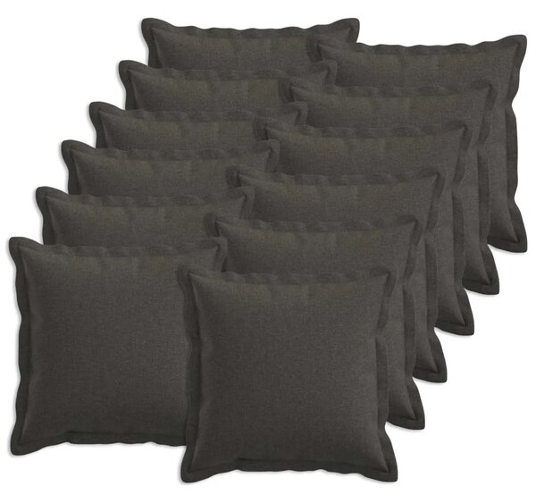 Presvlaka za jastuk 12 pcs HOUTEN Tamnosiva 45 x 45 cm - Tamnosiva 45 x 45 cm 12