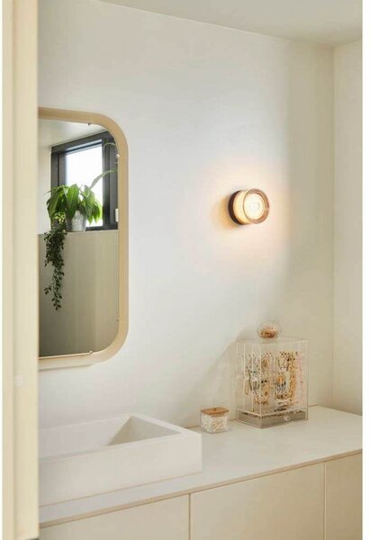 LOOM DESIGN LED stropna svjetiljka Otto Wave, jantarna, IP65, prigušiva, Naranča, Staklo