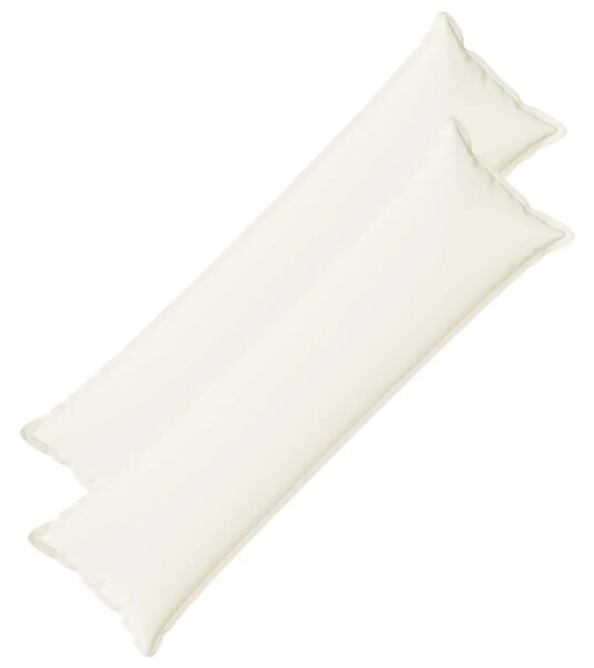 Jastuk s jastukom HOUTEN 2 kom. Bijela Umjetni lan - Bijela 40 x 145 cm 2
