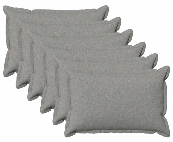 Presvlaka za jastuk 6 pcs HOUTEN Oblačnosiva 40 x 60 cm - Siva tkanina oblak 40 x 60 cm 6